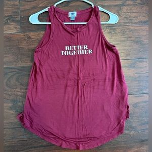 S Maroon Old Navy Flow Tank Top